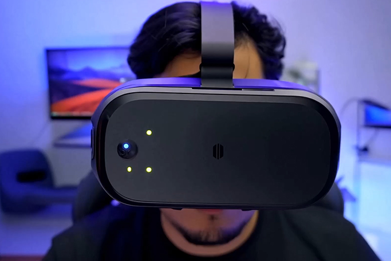 Scharnierlösung für VR Brillenvisiere